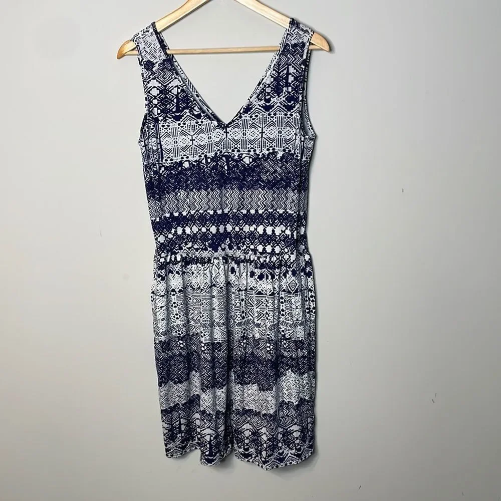Peruvian Connection Sleeveless V-Neck Mini Dress Size Medium
